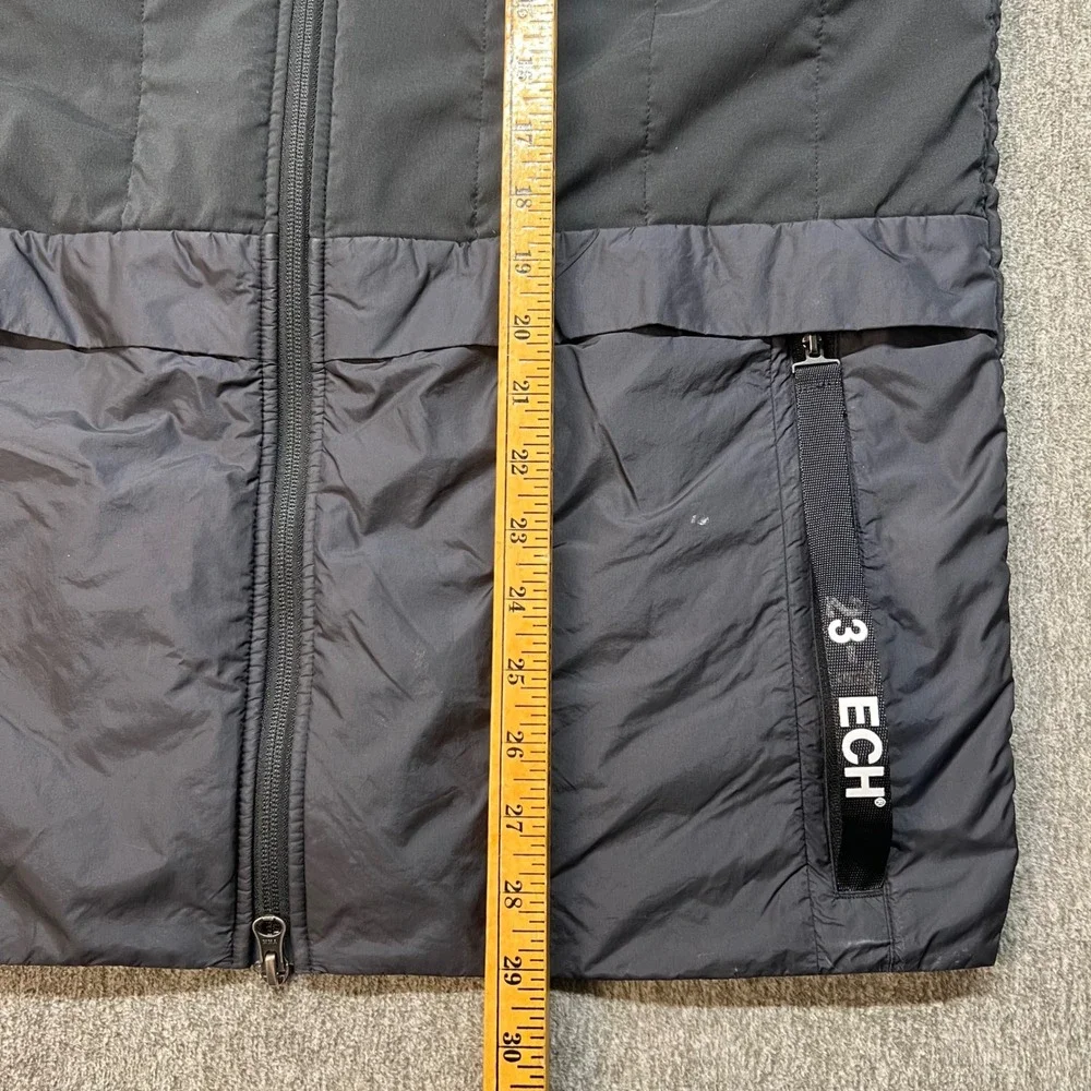 Jordan 23-Tech Mens‎ Black Quilted Puffer Vest Full Zip Jumpman Logo Size M